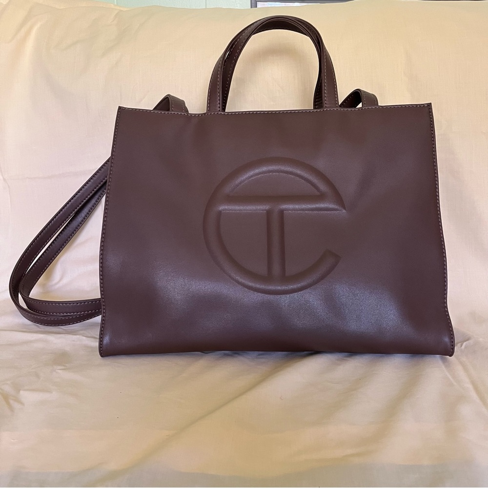 Brown medium authentic Telfar bag
